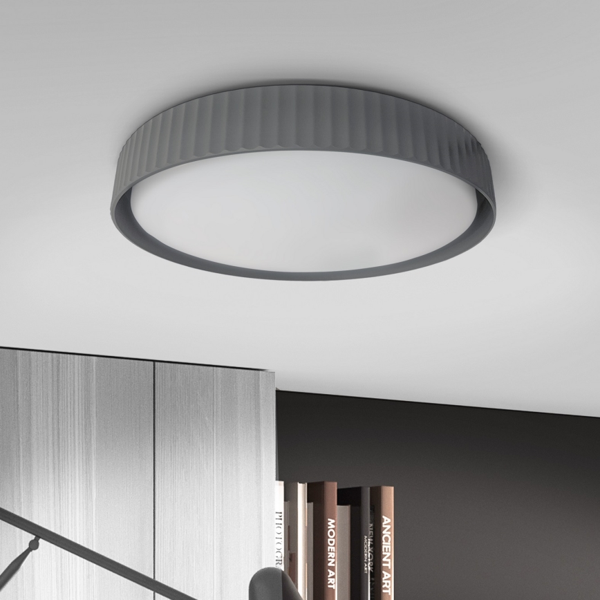 Brilagi - Plafonnier LED dimmable LUCIA LED/60W/230V 3000-6500K Ø 59 cm gris + télécommande