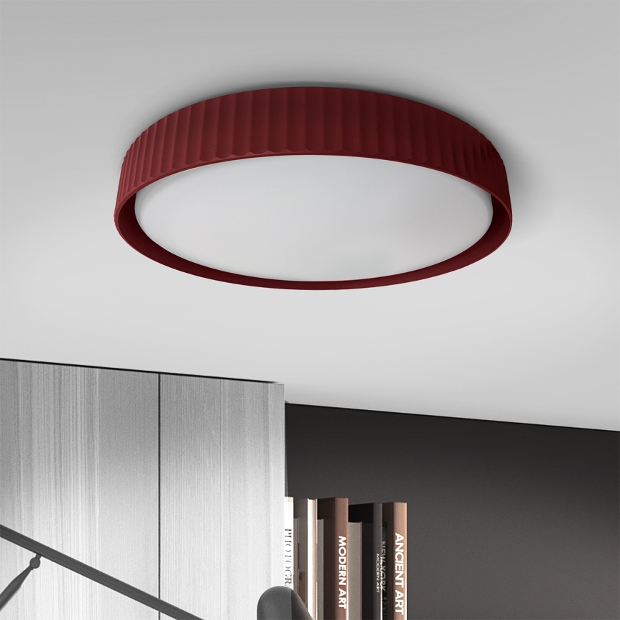 Brilagi - Plafonnier LED dimmable LUCIA LED/60W/230V 3000-6500K Ø 59 cm rouge + télécommande