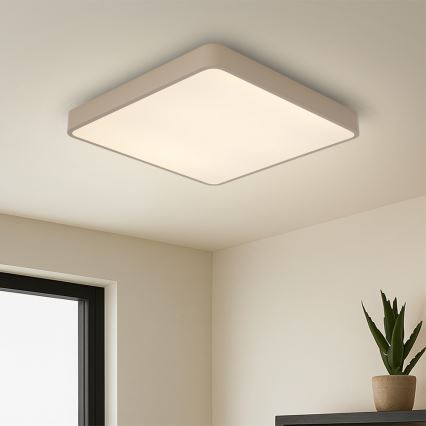 Brilagi - Plafonnier LED dimmable POOL LED/36W/230V 3000-6000K 40x40 cm beige + télécommande
