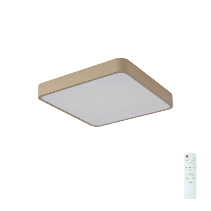 BRILAGI - Plafonnier LED dimmable POOL SQUARE LED/48W/230V 3000-6000K 50x50 cm beige + télécommande
