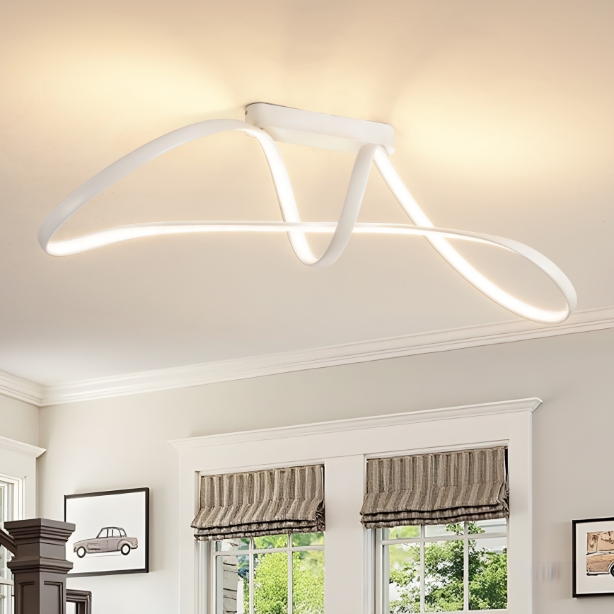 Brilagi - Plafonnier LED dimmable en saillie TWISTER LED/60W/230V 3000-6000K blanc + télécommande