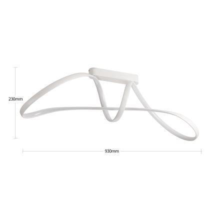Brilagi - Plafonnier LED dimmable en saillie TWISTER LED/60W/230V 3000-6000K blanc + télécommande