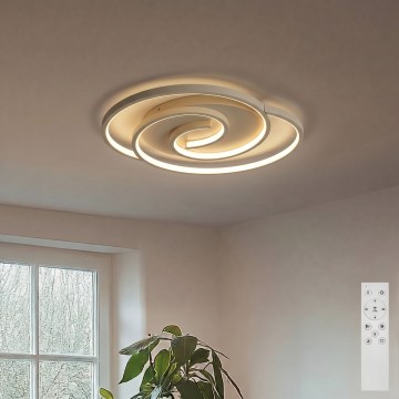 BRILAGI - LED Plafonnier dimmable VELO LED/70W/230V 3000-6500K 38x47,8 cm beige + télécommande