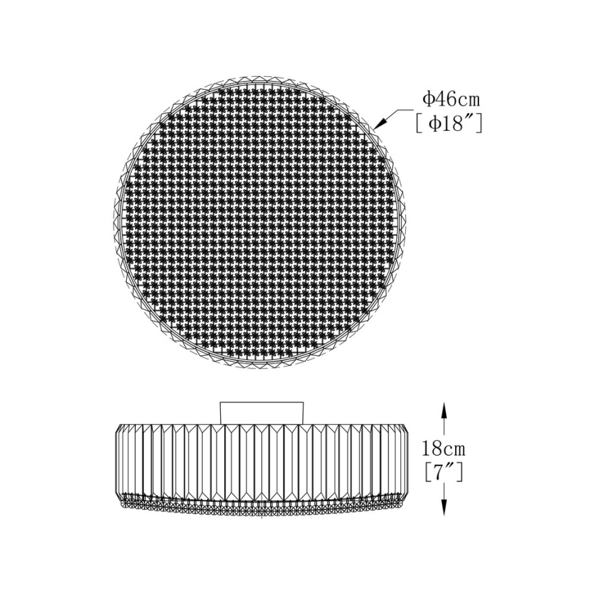 Brilagi - LED Plafonnier en cristal GLAMOUR 5xG9/42W/230V