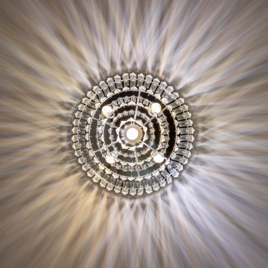 Brilagi - LED Plafonnier en cristal MOZART 5xE14/40W/230V chrome brillant