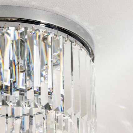 Brilagi - LED Plafonnier en cristal MOZART 5xE14/40W/230V chrome brillant