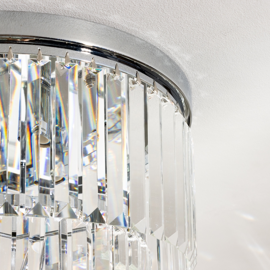 Brilagi - LED Plafonnier en cristal MOZART 5xE14/40W/230V chrome brillant