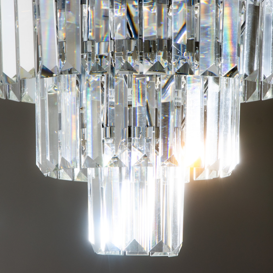 Brilagi - LED Plafonnier en cristal MOZART 5xE14/40W/230V chrome brillant