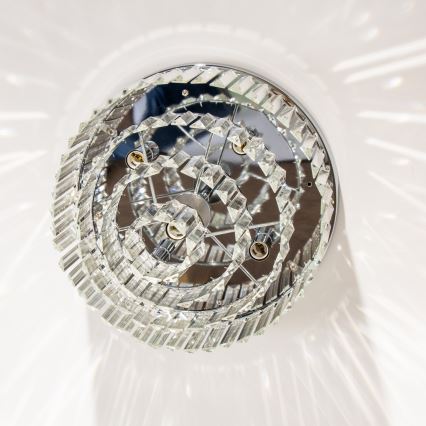 Brilagi - LED Plafonnier en cristal MOZART 5xE14/40W/230V chrome brillant