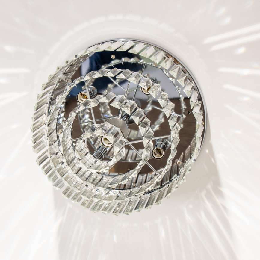 Brilagi - LED Plafonnier en cristal MOZART 5xE14/40W/230V chrome brillant