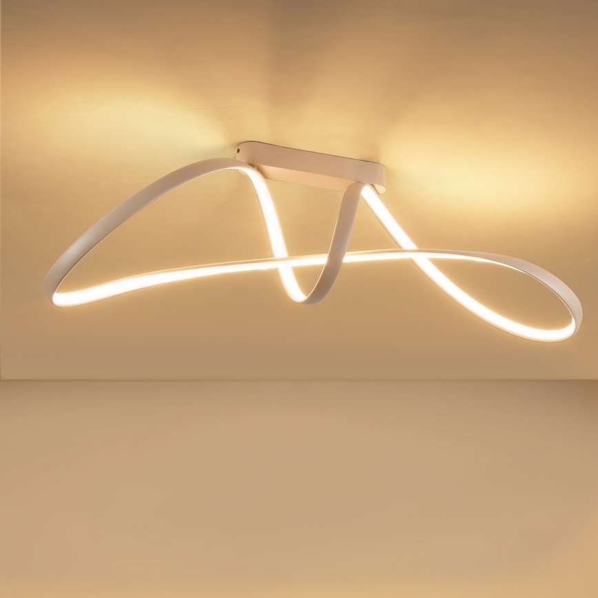 Brilagi - Plafonnier LED dimmable en applique TWISTER LED/60W/230V 3000-6000K beige + télécommande