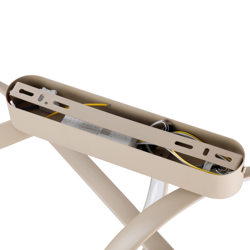 Brilagi - Plafonnier LED dimmable en applique TWISTER LED/60W/230V 3000-6000K beige + télécommande