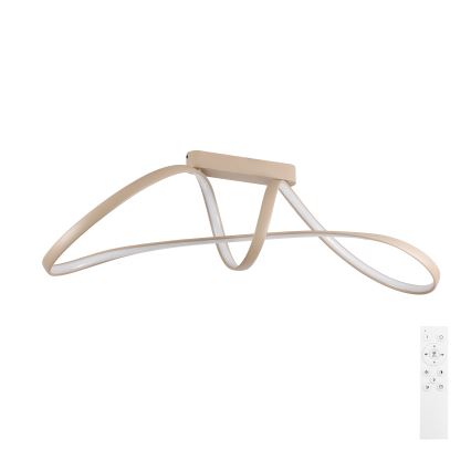 Brilagi - Plafonnier LED dimmable en applique TWISTER LED/60W/230V 3000-6000K beige + télécommande