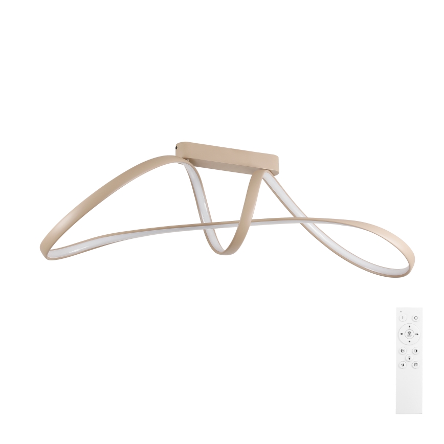 Brilagi - Plafonnier LED dimmable en applique TWISTER LED/60W/230V 3000-6000K beige + télécommande