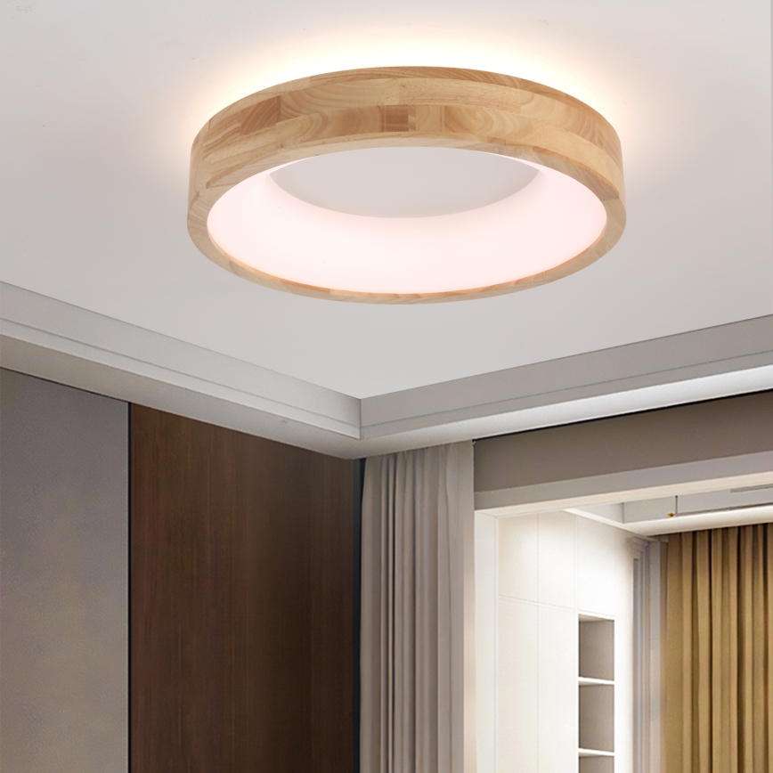 Brilagi - Plafonnier LED FALCON WOOD LED/30W/230V 3000/4000/6000K Ø 45 cm en bois