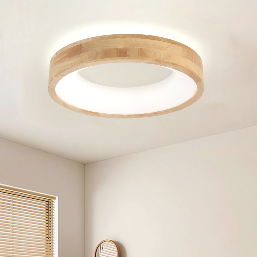 Brilagi - Plafonnier LED FALCON WOOD LED/30W/230V 3000/4000/6000K Ø 45 cm en bois