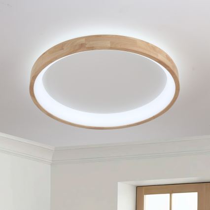 Brilagi - Plafonnier LED FALCON WOOD LED/60W/230V 3000/4000/6000K Ø 80 cm bois