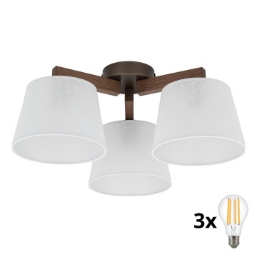 BRILAGI - LED Plafonnier LATTE 3xE27/15W/230V pin/blanc