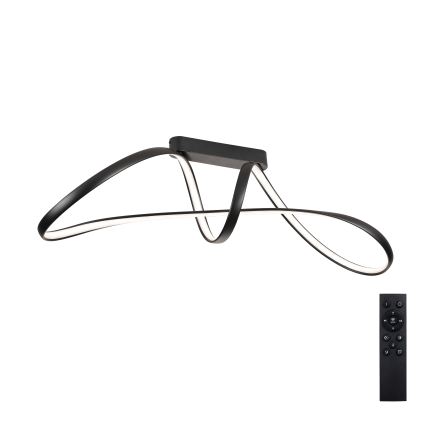 Brilagi - Plafonnier LED dimmable à montage en surface TWISTER LED/60W/230V 3000-6000K noir + télécommande