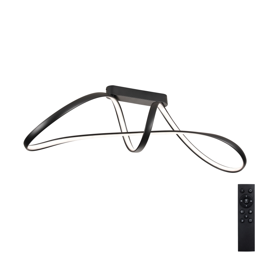 Brilagi - Plafonnier LED dimmable à montage en surface TWISTER LED/60W/230V 3000-6000K noir + télécommande