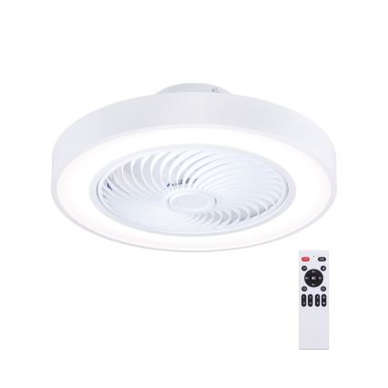 Brilagi - Plafonnier LED dimmable avec ventilateur LED/30W/230V 3000-6500K Ø 50 cm blanc + télécommande