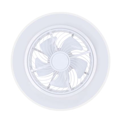 Brilagi - Plafonnier LED dimmable avec ventilateur LED/30W/230V 3000-6500K Ø 50 cm blanc + télécommande