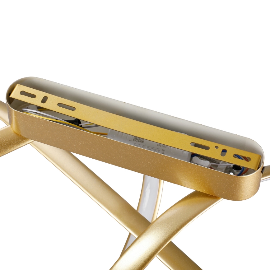 Brilagi - Lustre LED dimmable à montage en surface TWISTER LED/60W/230V 3000-6000K doré + télécommande