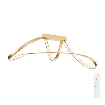 Brilagi - Lustre LED dimmable à montage en surface TWISTER LED/60W/230V 3000-6000K doré + télécommande