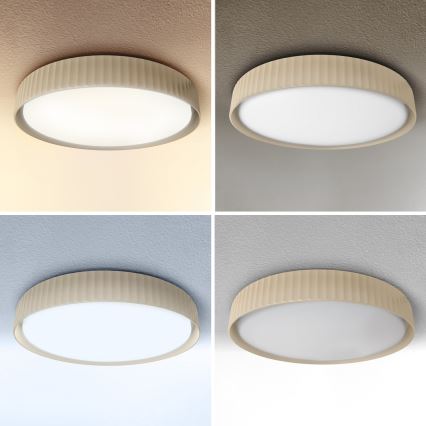 Brilagi - Plafonnier LED dimmable LUCIA LED/48W/230V 3000-6500K Ø 41 cm beige + télécommande