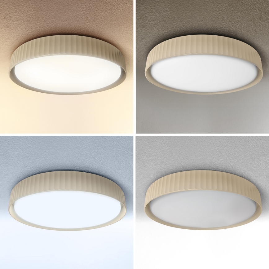 Brilagi - Plafonnier LED dimmable LUCIA LED/48W/230V 3000-6500K Ø 41 cm beige + télécommande