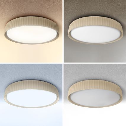 Brilagi - Plafonnier LED dimmable LUCIA LED/60W/230V 3000–6500K Ø 59 cm beige + télécommande