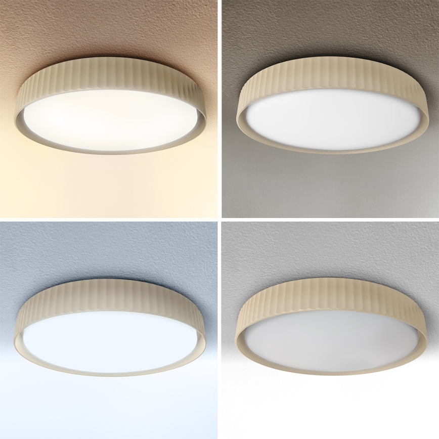 Brilagi - Plafonnier LED dimmable LUCIA LED/60W/230V 3000–6500K Ø 59 cm beige + télécommande