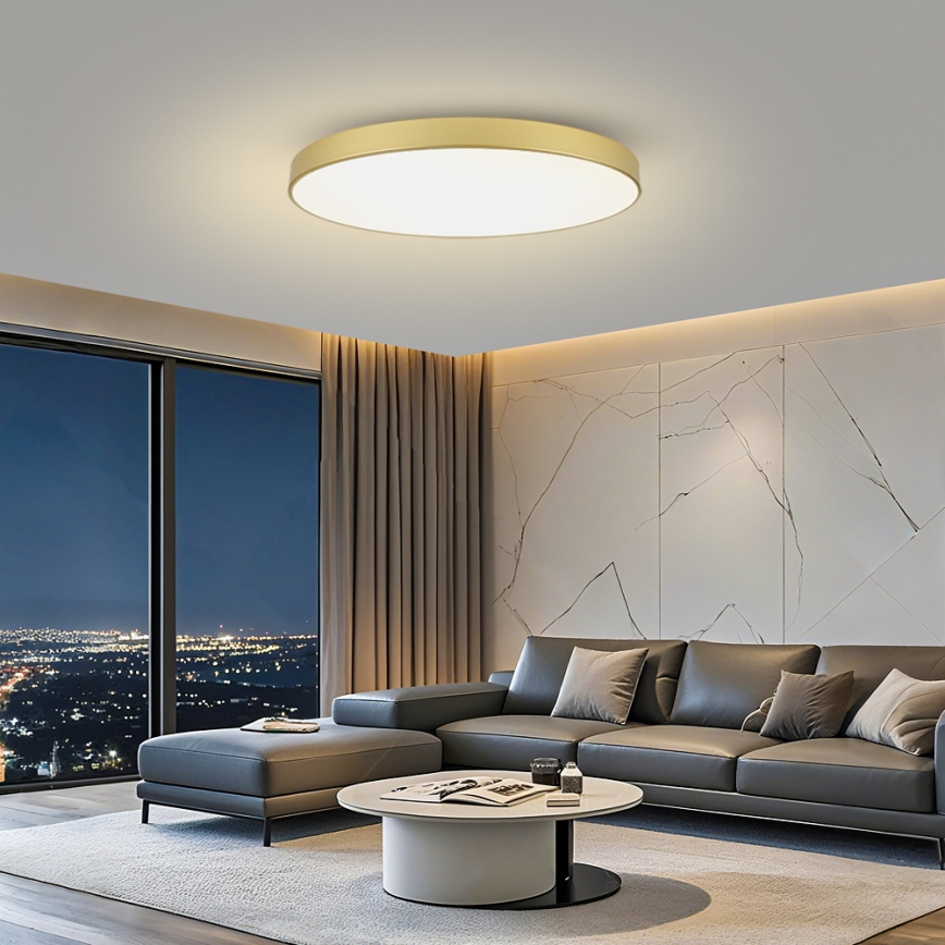 Brilagi - Plafonnier LED POOL LED/128W/230V 3000/4000/6000K Ø 100 cm doré