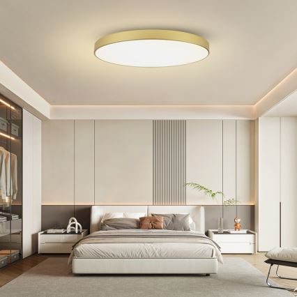 Brilagi - Plafonnier LED POOL, 180 W, 230 V, 3000/4500/6000 K, Ø 120 cm, doré