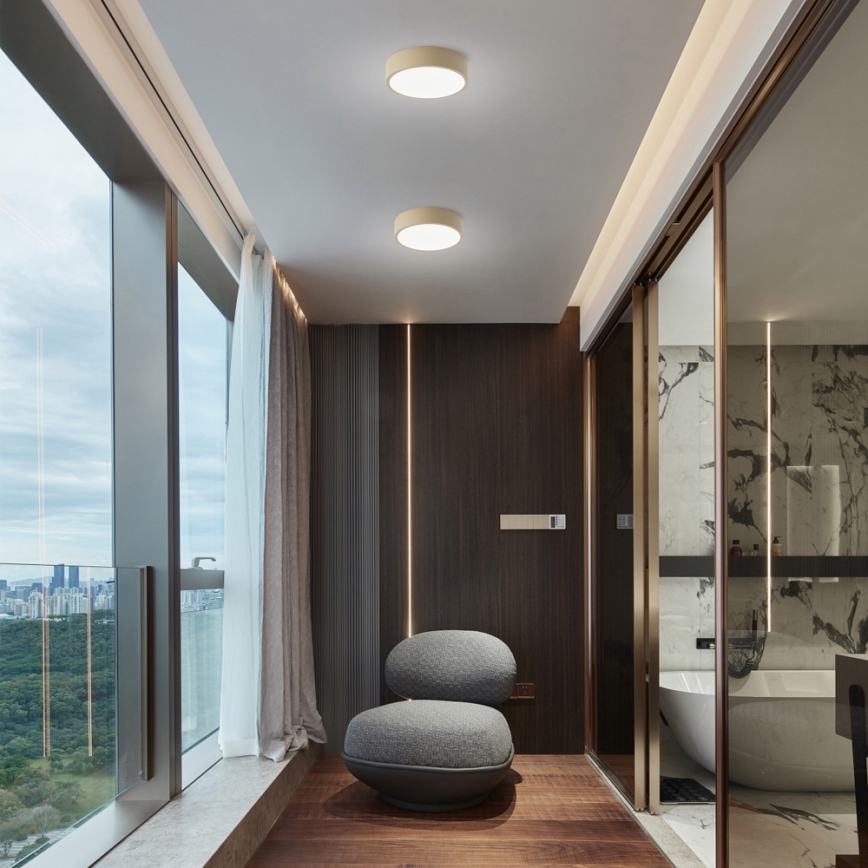 Brilagi - Plafonnier POOL LED/18W/230V 3000/4500/6000K diam. 20 cm beige