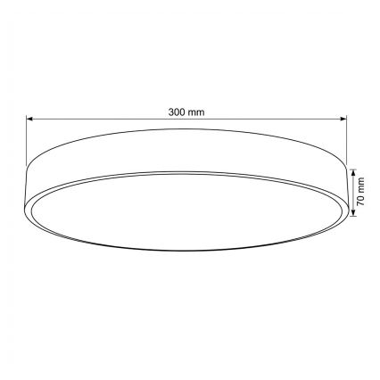 Brilagi - plafonnier LED POOL / 36W / 230V / 3000/4000/6000K / Ø 30 cm / beige