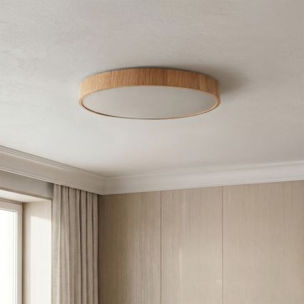 Brilagi - Plafonnier LED POOL LED/36W/230V 3000/4000/6000K Ø 30 cm décor bois