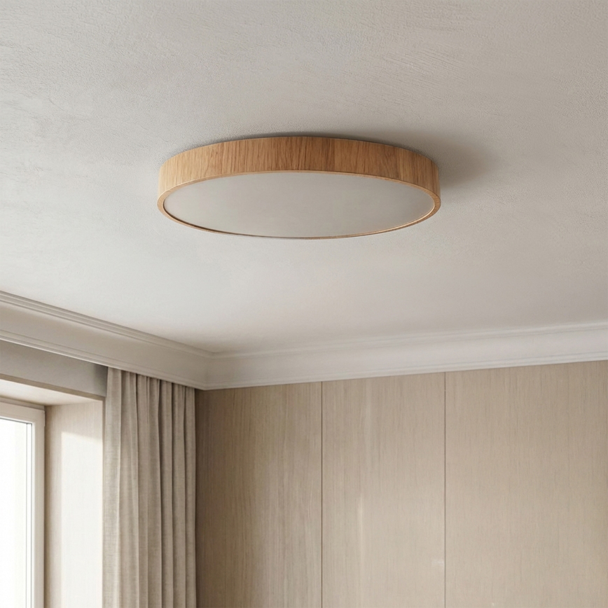 Brilagi - Plafonnier LED POOL LED/36W/230V 3000/4000/6000K Ø 30 cm décor bois