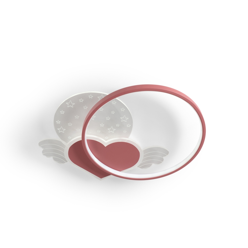 Brilagi - LED Plafonnier pour enfants LOVE LED/48W/230V 3000/4500/6000K rose