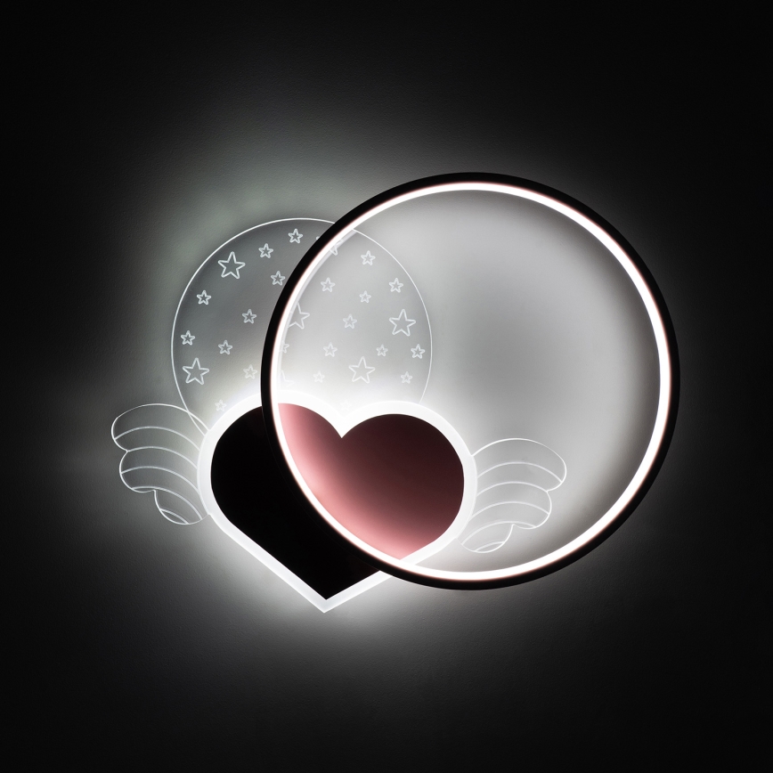 Brilagi - LED Plafonnier pour enfants LOVE LED/48W/230V 3000/4500/6000K rose