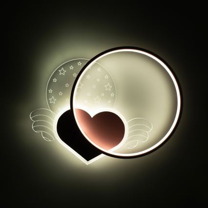 Brilagi - LED Plafonnier pour enfants LOVE LED/48W/230V 3000/4500/6000K rose