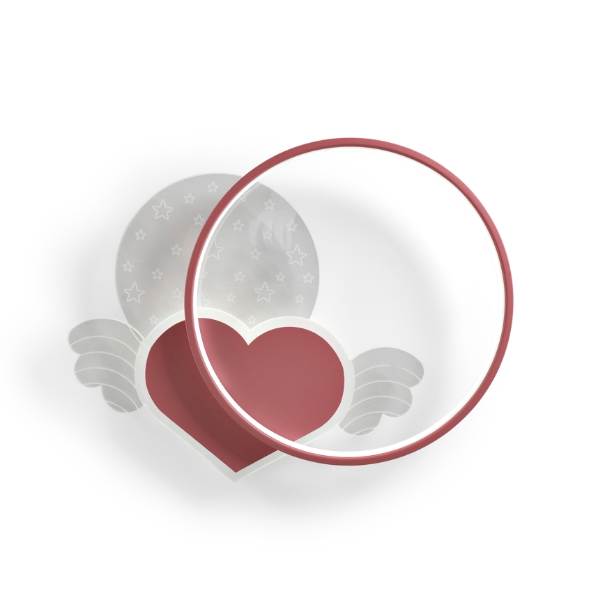 Brilagi - LED Plafonnier pour enfants LOVE LED/48W/230V 3000/4500/6000K rose