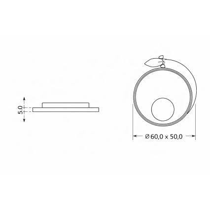 Brilagi - Plafonnier LED pour enfants STARSHIP LED/64W/230V 3000/4500/6000K jaune