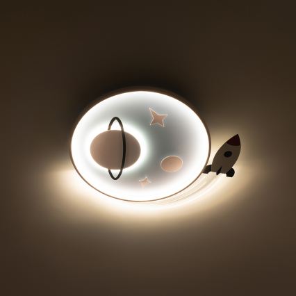 Brilagi -LED Plafonnier pour enfants STARSHIP LED/64W/230V 3000/4500K bleu