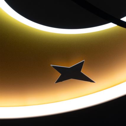 Brilagi -LED Plafonnier pour enfants STARSHIP LED/64W/230V 3000/4500K jaune