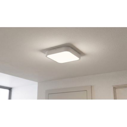 BRILAGI - plafonnier LED pour salle de bains avec capteur ZENNA LED/18W/230V 28,5x28,5 cm IP44 blanc + télécommande
