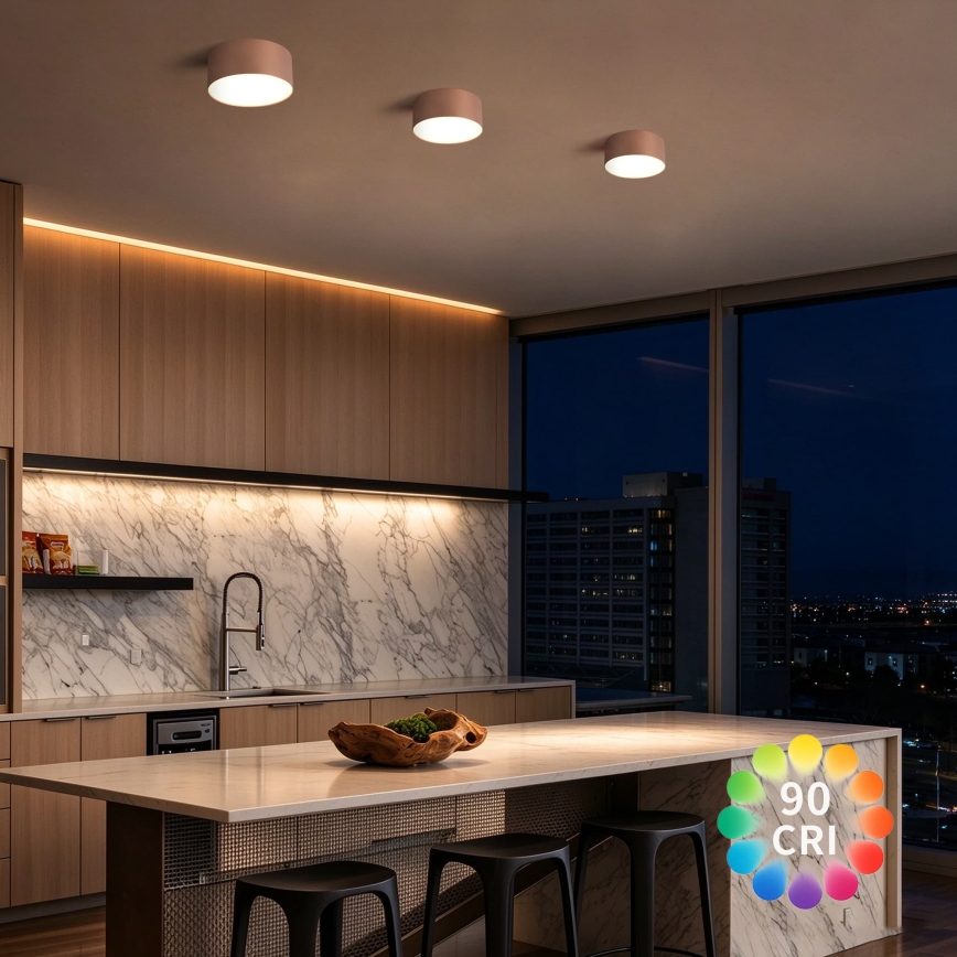 BRILAGI - LED Plafonnier pour salle de bains FORIS LED/14W/230V Ø 12 cm bronze IP44