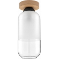 BRILAGI - LED Plafonnier RETRO GLASS 1xE27/60W/230V Ø 14 cm chêne/blanc