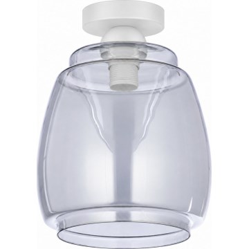 BRILAGI - LED Plafonnier RETRO GLASS 1xE27/60W/230V Ø 26 cm blanc/gris fumé