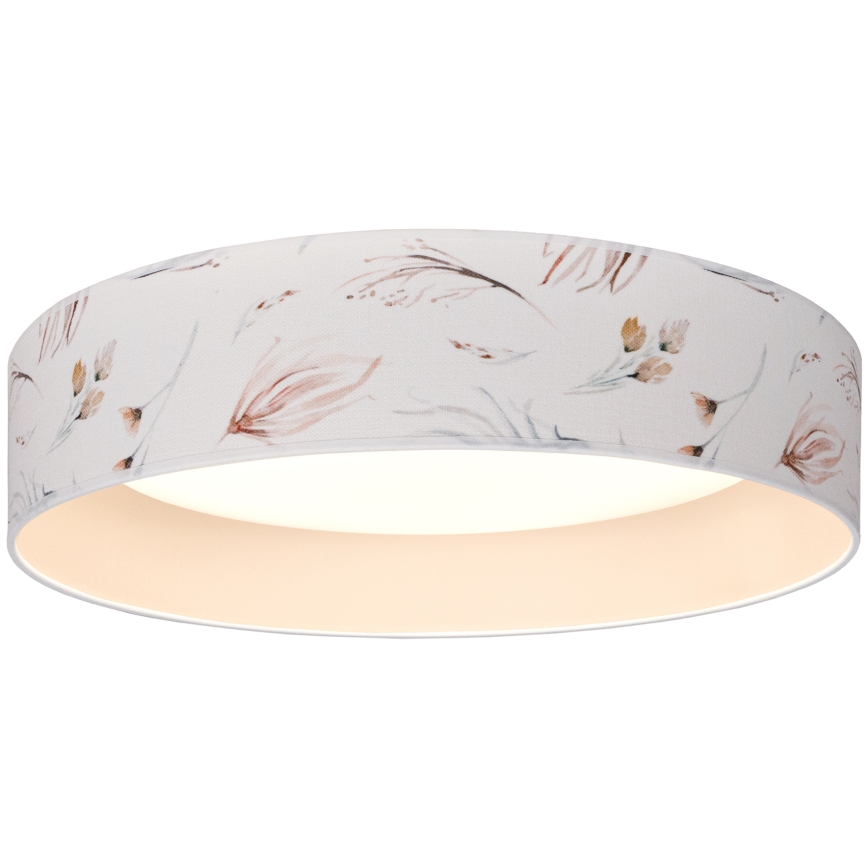 Brilagi - Plafonnier LED VELVET SIMPLE LED/24W/230V 3000K Ø 45 cm blanc/fleurs